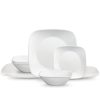 Corelle® Square™ Pure White 12-piece Dinnerware Set with Appetizer Plates, Service for 4