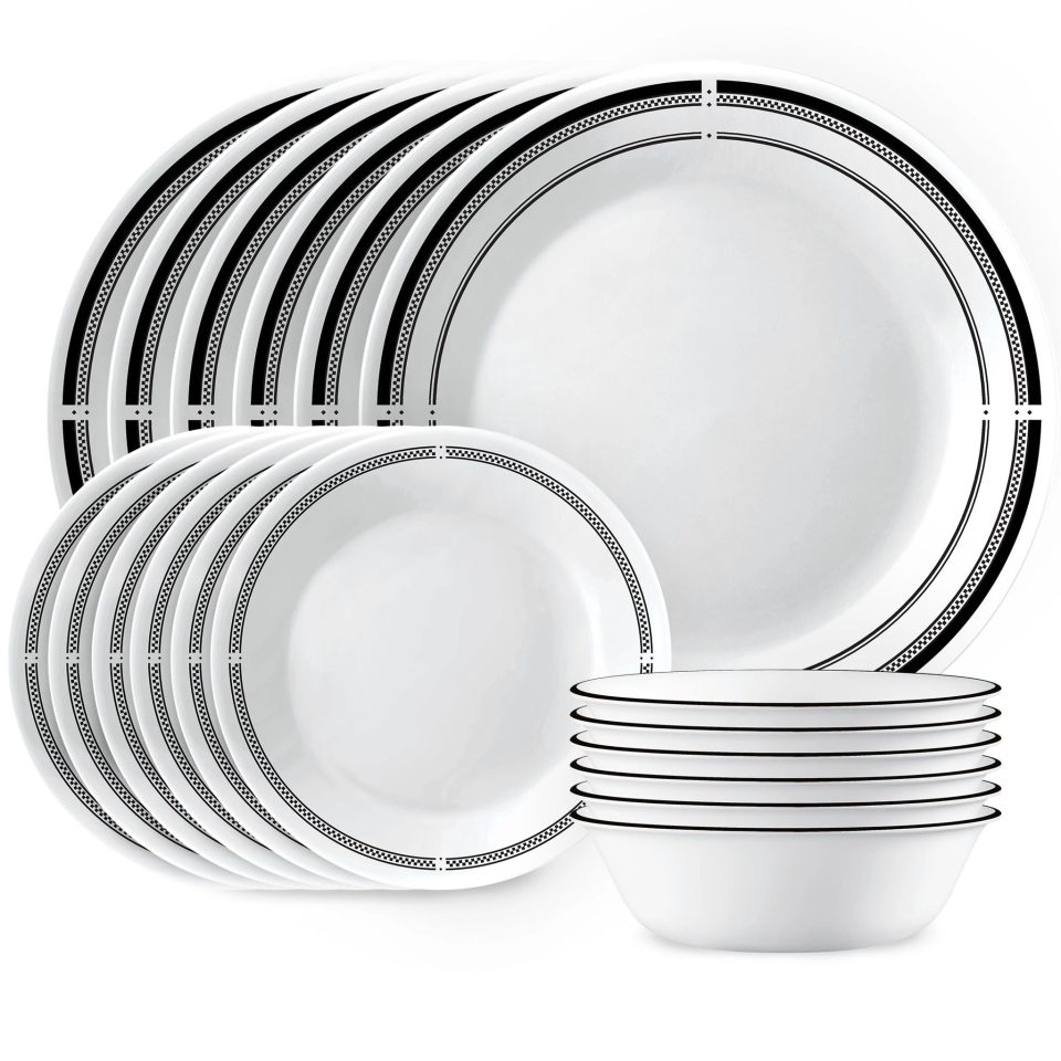Corelle® Brasserie 18-piece Dinnerware Set, Service for 6